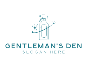 Cleaning Bottle Spray logo design