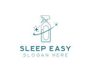 Cleaning Bottle Spray logo design