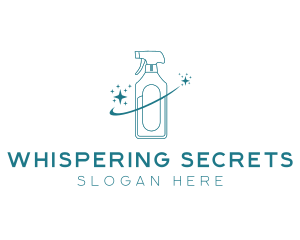 Cleaning Bottle Spray logo design