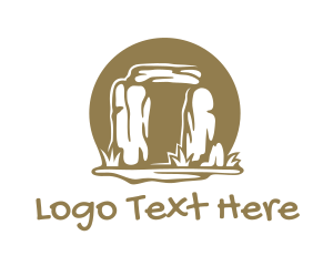 Destination - Ancient Stone Circle logo design