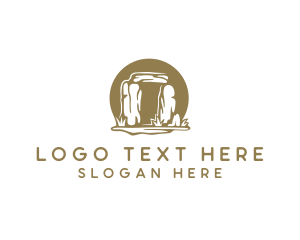 Landmark - Ancient Stonehenge Tour logo design