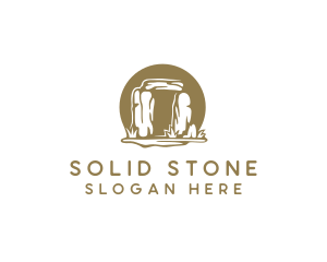 Rock - Ancient Stonehenge Tour logo design