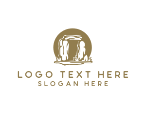 Silhouette - Ancient Stonehenge Tour logo design