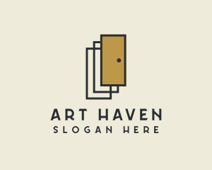 Museum - Hotel Door Room logo design