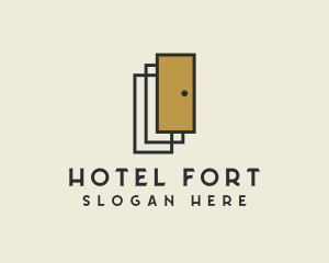 Hotel Door Room logo design