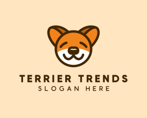 Cute Sleeping Dog logo design