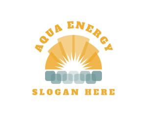 Renewable Solar Energy  logo design