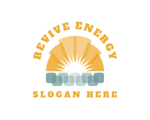 Renewable Solar Energy  logo design