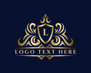 Coat Of Arms - Luxury Shield Crown Royalty logo design