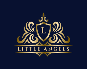 Luxury Shield Crown Royalty Logo