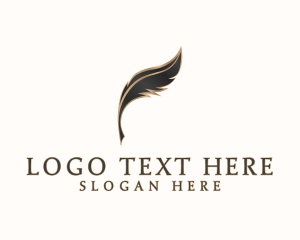 Student - Academic Learning Quill logo design
