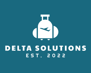 Delta - Airplane Luggage Travel logo design