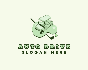Vehicle - Golf Cart Vehicle logo design