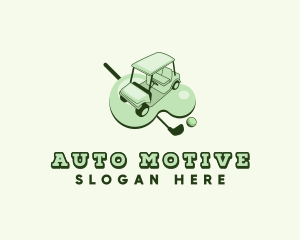 Vehicle - Golf Cart Vehicle logo design