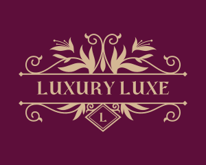 Luxury Florist Wedding logo design