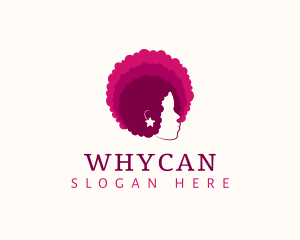 Maiden - Woman Afro Hairstyle logo design