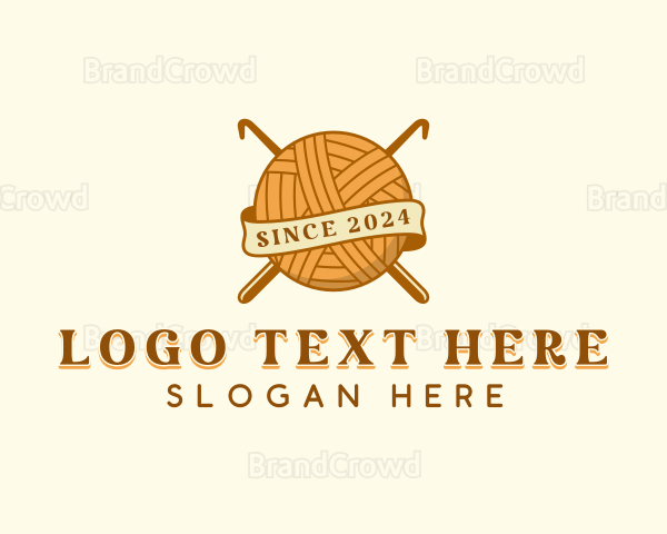 Handicraft Knitting Crochet Logo