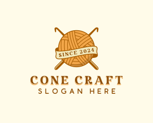 Handicraft Knitting Crochet  logo design