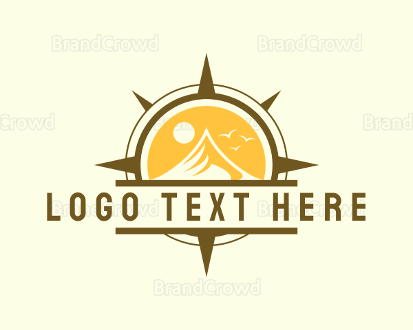 Outdoor Mountain Compass Logo