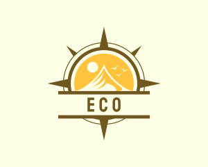 Outdoor Mountain Compass Logo