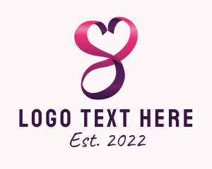 Media Agency - Heart Ribbon Boutique logo design