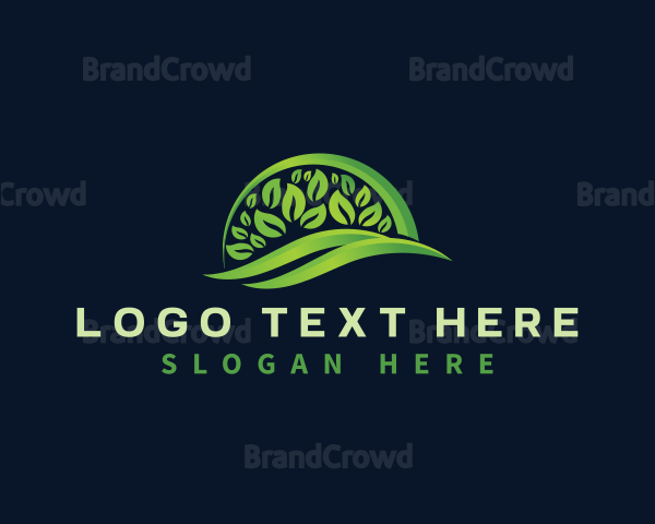 Organic Leaves Nature Logo