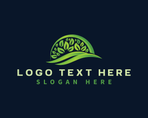 Wave - Organic Leaves Nature logo design