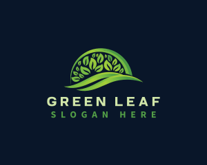 Organic Leaves Nature logo design