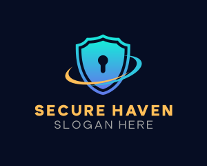 Privacy - Shield Keyhole Guard logo design