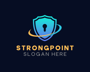 Safety - Shield Keyhole Guard logo design