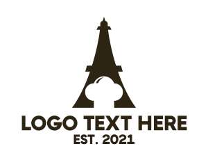 Dine - Chef Hat Eiffel logo design