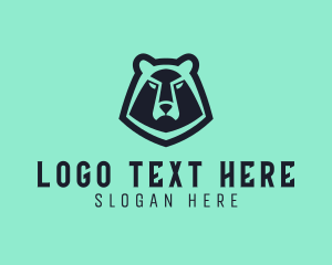 Gaming Cafe - Bear Beast Animal logo design