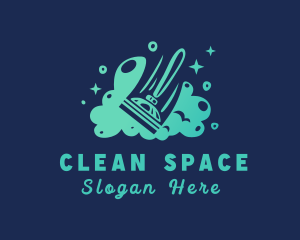 Tidy - Cleaning Sanitation Plunger logo design