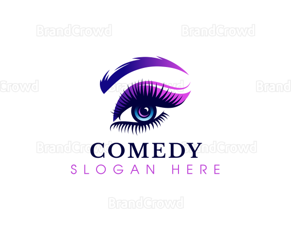 Eyelashes Beauty Salon Logo