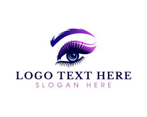 Microblading - Eyelashes Beauty Salon logo design