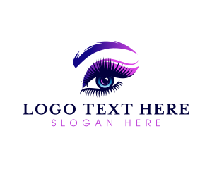 Eyelashes Beauty Salon Logo