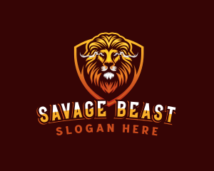 Beast - Lion Beast Streamer logo design