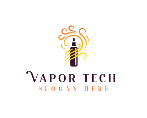 Vapor - Cigarette Smoke Vape logo design