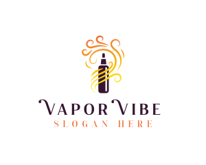 Cigarette Smoke Vape logo design