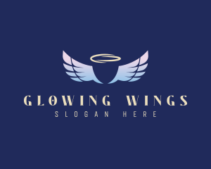 Heavenly Angel Wings logo design