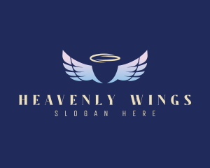 Heavenly Angel Wings logo design