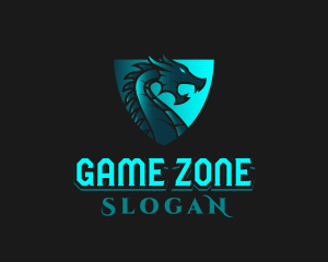 Gaming Dragon Shield logo design