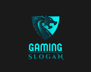 Gaming Dragon Shield logo design