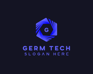 Generic Tech Hexagon logo design