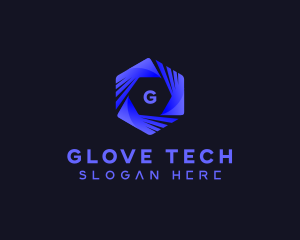 Generic Tech Hexagon logo design