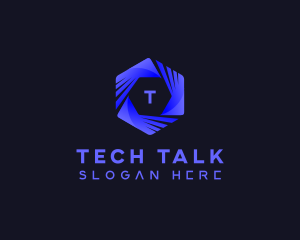 Generic Tech Hexagon logo design