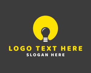 Lamp Lightbulb Idea   Logo