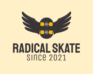 Skateboard - Wing Skateboard Athletics logo design