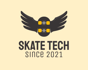 Wing Skateboard Athletics logo design