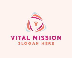 Vitality Wellness Triangle logo design